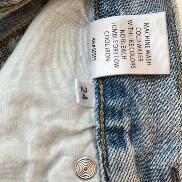 PISTOLA LIGHT BLUE DENIM SHORTS - SIZE 24 - Picture 3 of 6